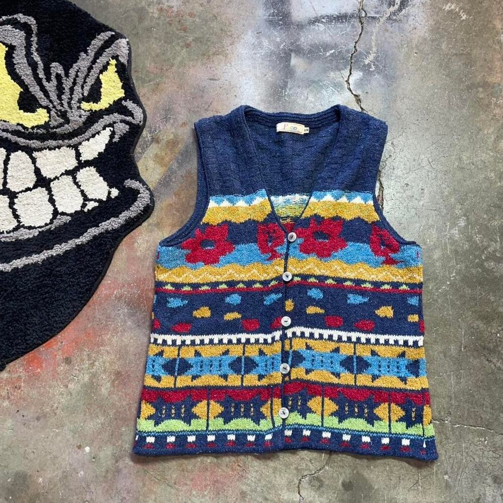 Womens pack multicolor vest sweater